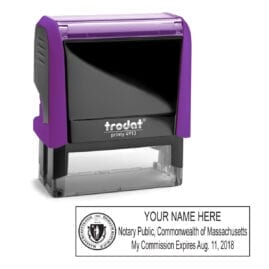 Massachusetts Notary Stamp - Trodat 4913 Violet