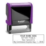 New Hampshire Notary Stamp – Trodat 4913 Violet