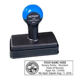 Nevada Traditional Notary Stamp - Shiny Duo