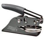 shiny notary seal embosser gray