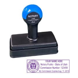Utah Traditional Notary Stamp - Shiny Duo