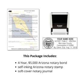 arizona notary supplies package