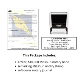 missouri notary supplies package