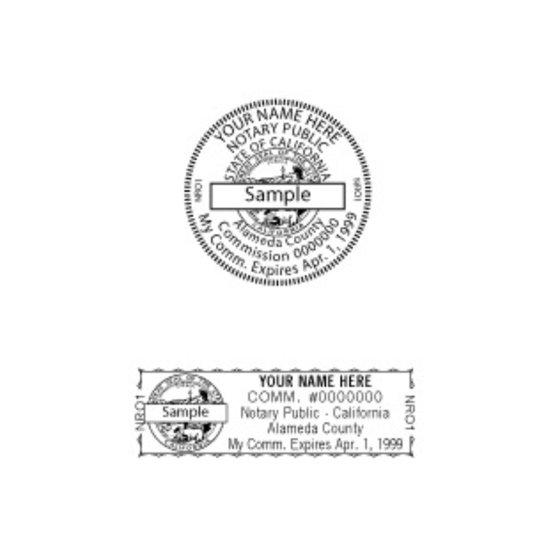 California Notary Stamp Impression Sample