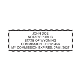 wyoming notary stamp