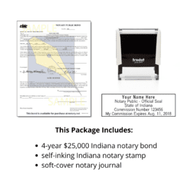 indiana notary supplies package