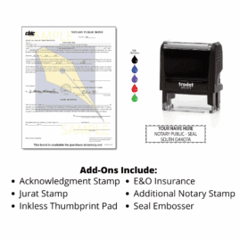 South Dakota Notary Supplies Package